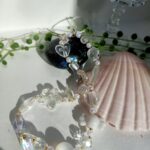 White & Clear colour phone charm